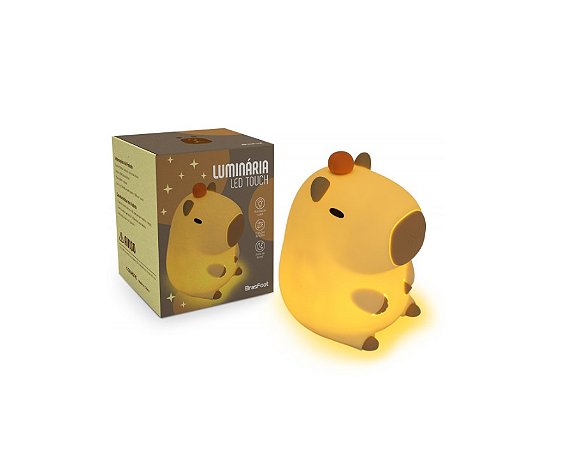 LUMINARIA DE SILICONE TOUCH USB - CAPIVARA