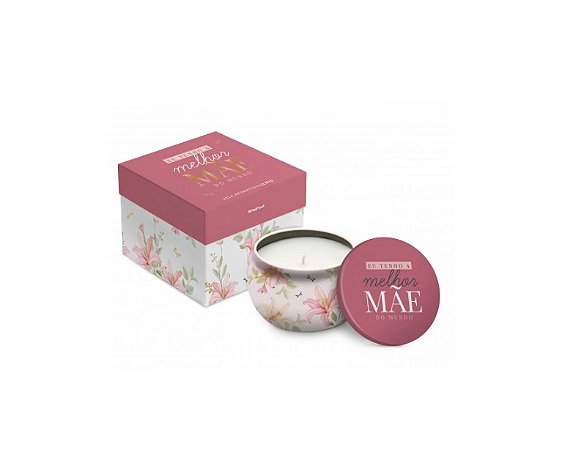 VELA INDIVIDUAL AROMATICA LATA - MELHOR MAE DO MUNDO