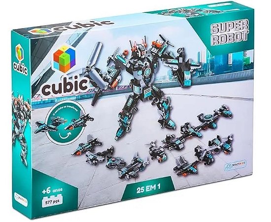 CUBIC 25 EM 1 SUPER ROBOT 577 PCS