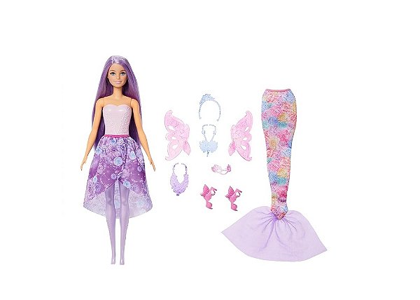 JCP74 BARBIE FADA E SEREIA
