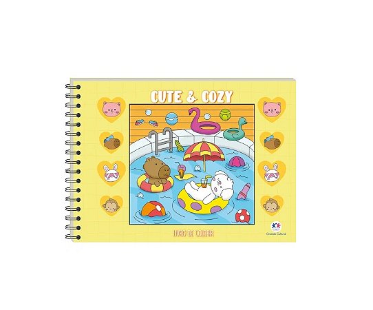 CUTE AND COZY YELLOW - LIVRO DE COLORIR