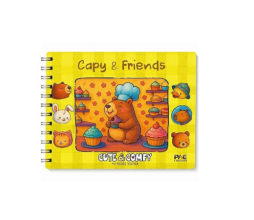 LIVRO INF. COLORIR PAE CAPY  FRIENDS AMARELO(E)