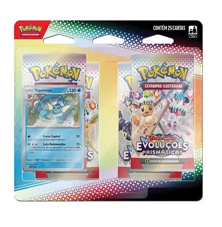JGS BRINQ CARTON - POKEMON EV8.5 - BLISTER QUADRUPLO - EVOLUCOES PRISMATICAS - CERTIFICADO FSC