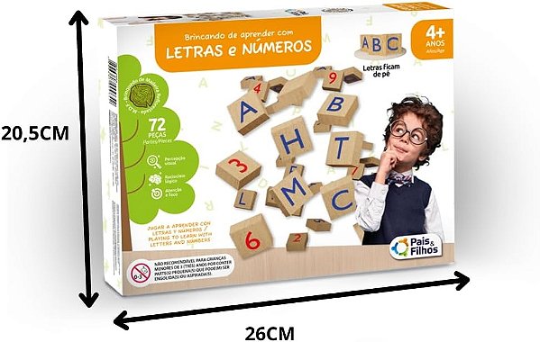 BRINCANDO DE APRENDER COM LETRAS E NUMEROS UNICA