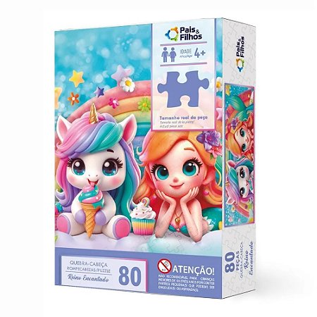 Q. CABECA 80 PCS - REINO ENCANTADO UNICA