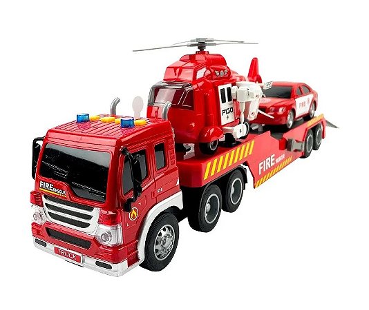 BRINQ.CAMINHAO BOMBEIRO C/ CAR