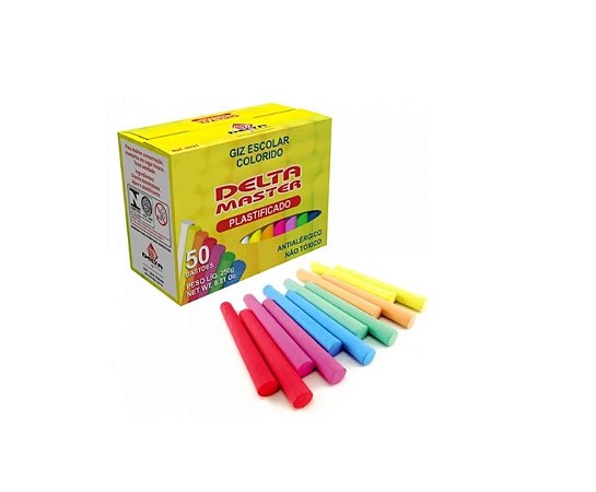 GIZ ESC. DELTA MASTER PLAST. CORES 50 PALITOS(E)