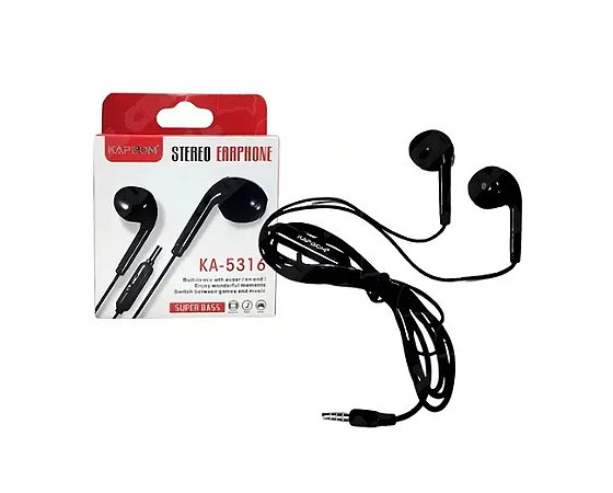 FONE DE OUVIDO INTRAAURICULAR KAPBOM MOD.KA-5316
