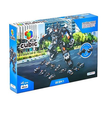 CUBIC 25 EM 1 POLICIA SWAT ROBOT 600 PCS