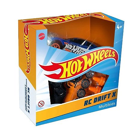 124 HOT WHEELS RC DRIFT X AZUL E LARANJA