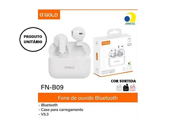 FONE DE OUVIDO BLUETOOTH A GOLD MOD.FN-B09