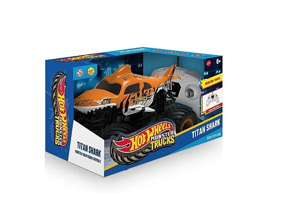 1 24 HOT WHEELS RC MONSTER TRUCK SHARK