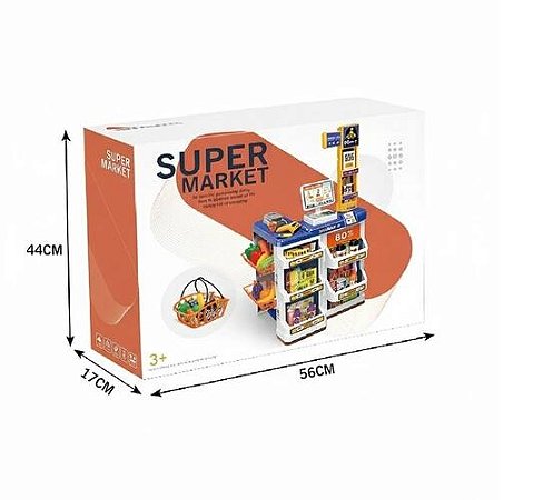 BRINQUEDO INFANTIL KIT SUPER MERCADO COM CAIXA REGISTRADORA
