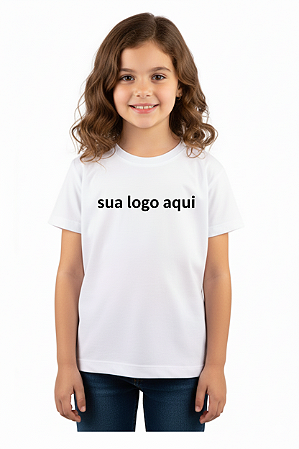 Camiseta Infantil - Algodão Branca
