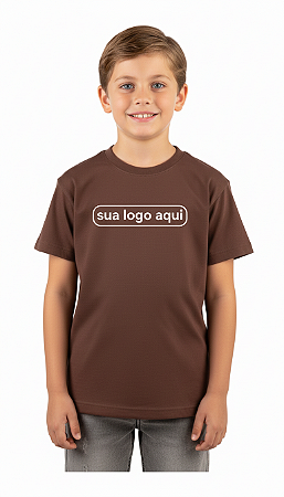Camiseta Infantil - Algodão MARROM