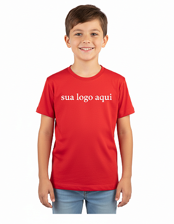 Camiseta Infantil - Algodão Vermelha