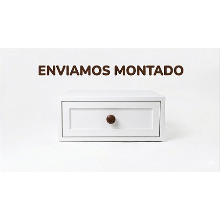 Mesa de Cabeceira Provençal Suspensa 100% MDF - Já Enviamos Montada