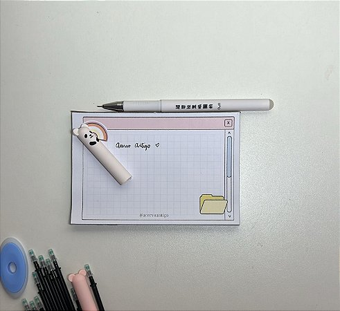 Bloco de anotação fofo - 40 pgs