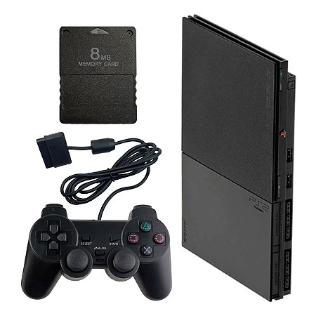 Console Playstation 2 Slim Serie 90000 Preto