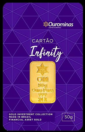 Barra Ouro OUROMINAS 50 Gramas