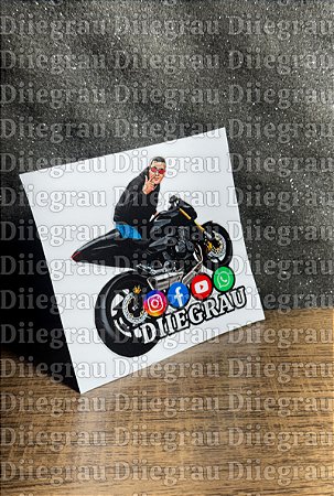 Adesivo - Logo Diiegrau versão Hornet