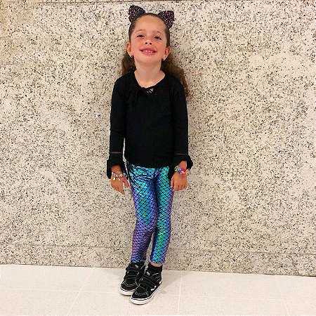 Calça Legging Sereia Infantil