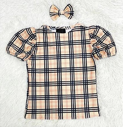 Blusa Manga Bufante Burberry