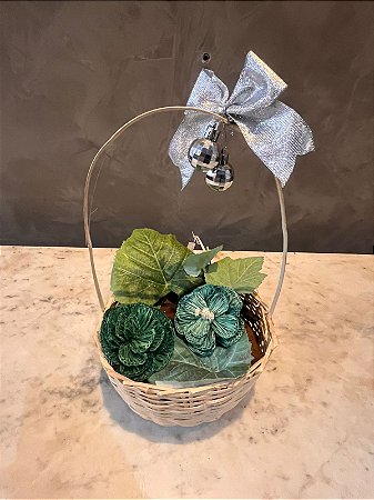 arranjo de mesa verde