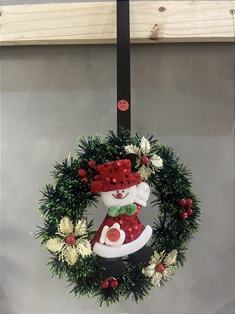 Guirlanda pequena com papai noel