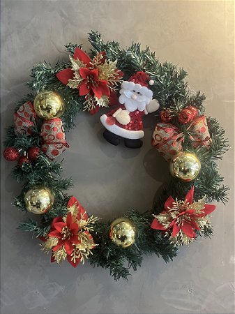 Guirlanda grande com papai noel