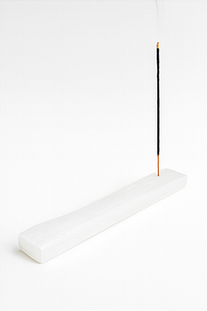 PORTA INCENSO DE PEDRA NATURAL SELENITA