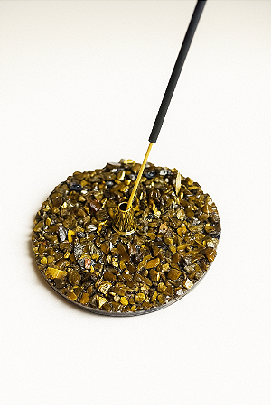 PORTA INCENSO OLHO DE TIGRE