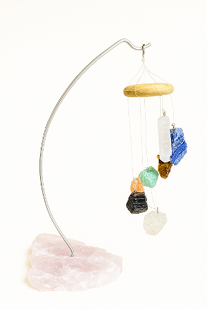 SINO DE MESA BASE QUARTZO ROSA