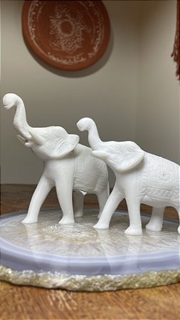 DUPLA ELEFANTE MÁMORE ORIGINAL NA ÁGATA