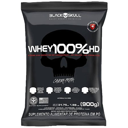 Whey 100% HD Refil (900g) Black Skull  (Cookies and Cream)