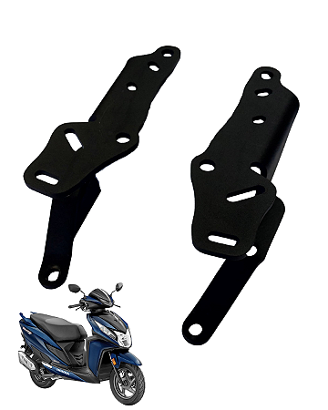 Bagageiro Chapa Suporte Bau Honda Elite 125 (2019-2024) Preto