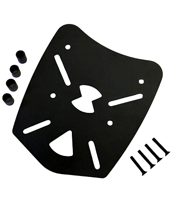 Bagageiro Chapa Falcon NXR 160 XRE 190-300 Sahara 300 Bros 150-160 Preto