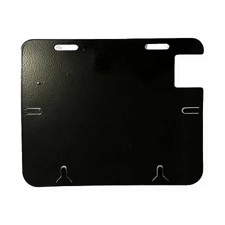 Suporte Placa Mercosul Moto Universal Aço Preto (Sem aba)