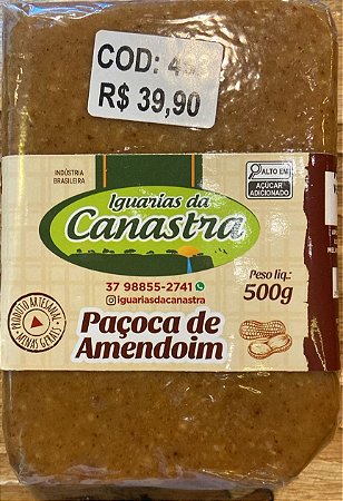 Barra de Paçoca de Amendoim