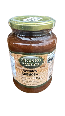 Banana Cremosa - Marca Encantos de MInas - 650 gramas