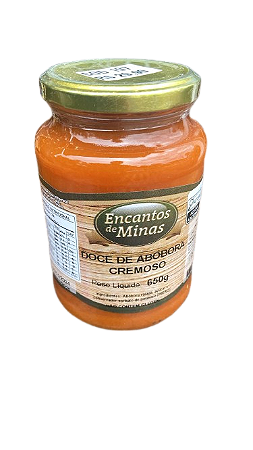 Doce de Abóbora Cremoso - Encantos de Minas - 650 Gramas