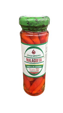 Pimenta em Conserva Malagueta - Fogo Mineiro