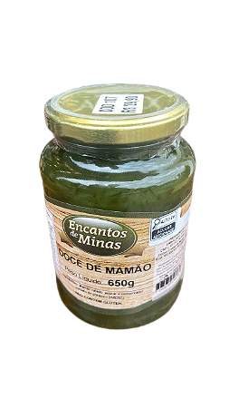 Doce de Mamão 680g Encantos de Minas