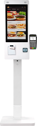 Totem auto atendimento 21.5 polegadas com impressora e leitor - Megaview