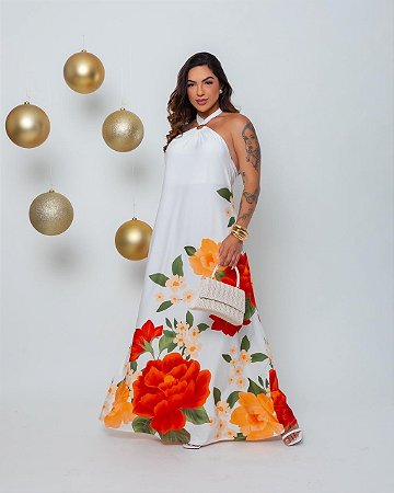 Vestido Longo Primavera Radiante