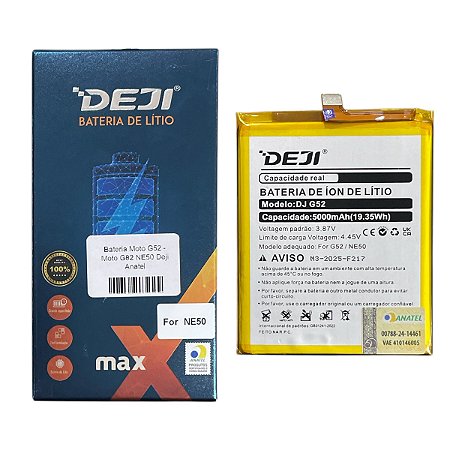Bateria Moto G52 - Moto G82 NE50 Deji Anatel