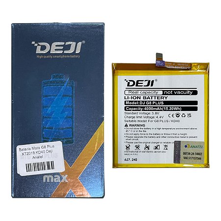 Bateria Moto G8 Plus XT2019 KD40 Deji Anatel