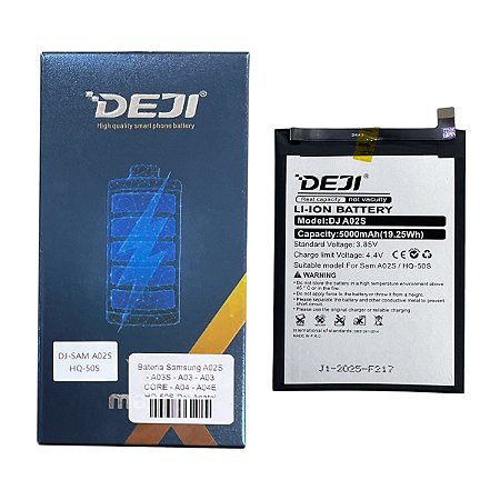 Bateria Samsung A02S - A03S - A03 - A03 CORE - A04 - A04E HQ-50S Deji Anatel