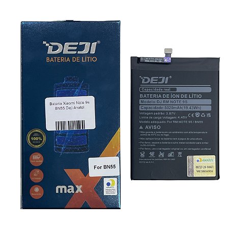 Bateria Xiaomi  Note 9s BN55 Deji Anatel