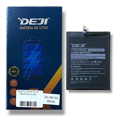 Bateria Xiaomi Mi A2 BN36 Deji Anatel